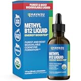 USDA Organic Vitamin B12 Liquid Drops - Methylcobalamin for Enhanced Energy and Nervous System Support - 30 Servings - Highly Bioavailable for Absorption - Non-GMO, Vegan, Strawberry Flavor, 1 Fl Oz