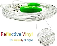 Vista 3 de Petest Cable de amarre reflectante de 15 pies para perros pequeños de hasta 35 libras