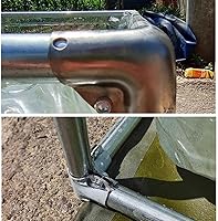 Vista 7 de Piscina sobre el suelo, estanque de peces visible transparente fácil de observar con soporte de acero inoxidable para la cría de piscinas de niños