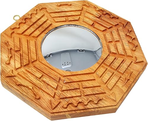 Miniatura 3 de Feng Shui - Espejos cóncavos de madera de melocotón Bagua de 6 pulgadas