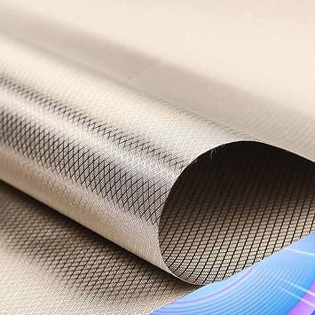 Faraday Fabric RF Shielding Fabric Copper EMF Protection Fabric Shielding Copper Faraday Cloth Protection Fabric for DIY Faraday Cage, WiFi, GPS,silver-7x1.1m