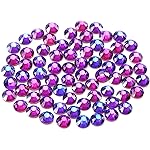Novani Purple Rhinestones, Flatback Loose Crystal Gemstones 1440pcs Glass Rhinestones for Clothes Shoes Crafts Makeup Nail Art and DIY Decorations(SS10, Purple Velvet)