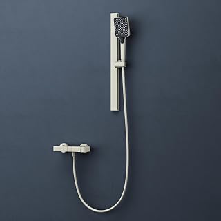 doporro Sistema Doccia da Parete Modulare con Doccetta a Mano 3 Modalità Getto Asta Regolabile 70 cm Bianco Duschsystem10