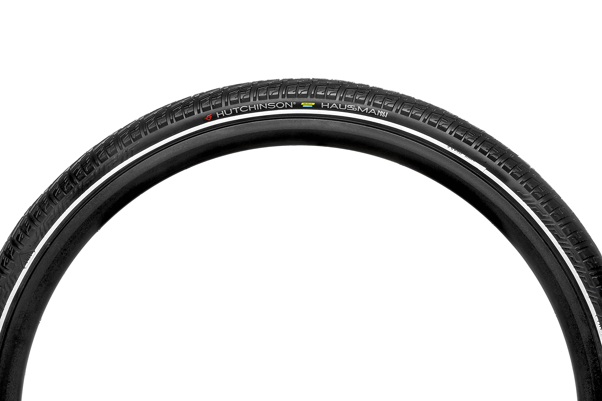 HUTCHINSON HAUSSMANN-Opona nieskończoność/eBIKE-Rower Miasto/Rower-Komfort i obsługa - Sztywne pręty, czarne, Wymiary 26 x 1,75 cala
