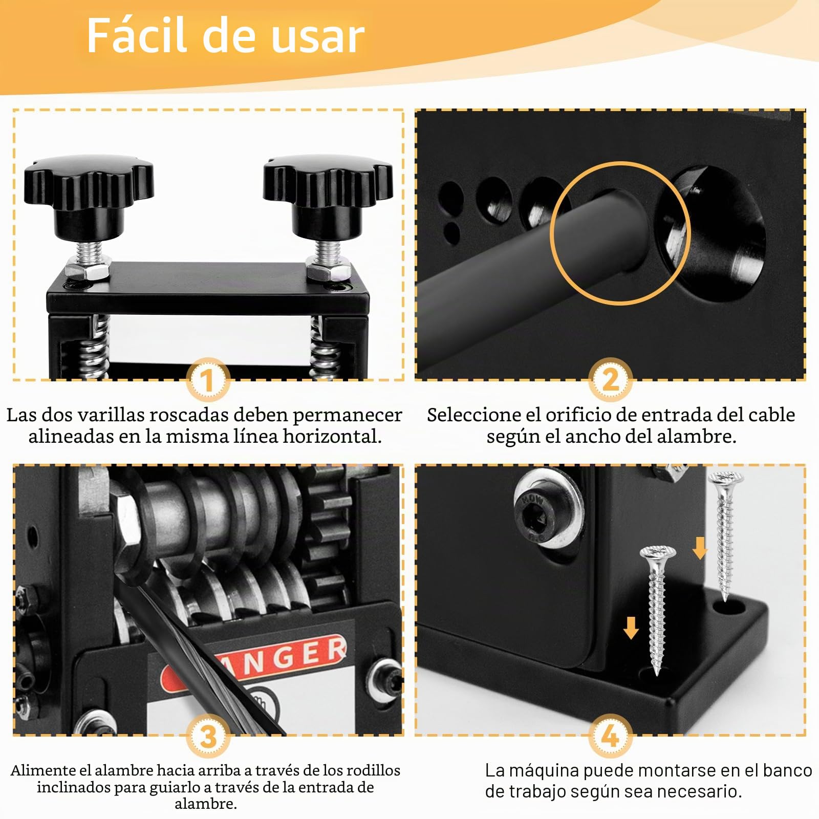 Máquina Pelacables Para Cobre 3-17mm, Manual O Con Taladro | Peladora De Cables Profesional Con Manivela, 5 Cuchillas Y 6 Orificios Para Reciclar Chatarra De Cobre