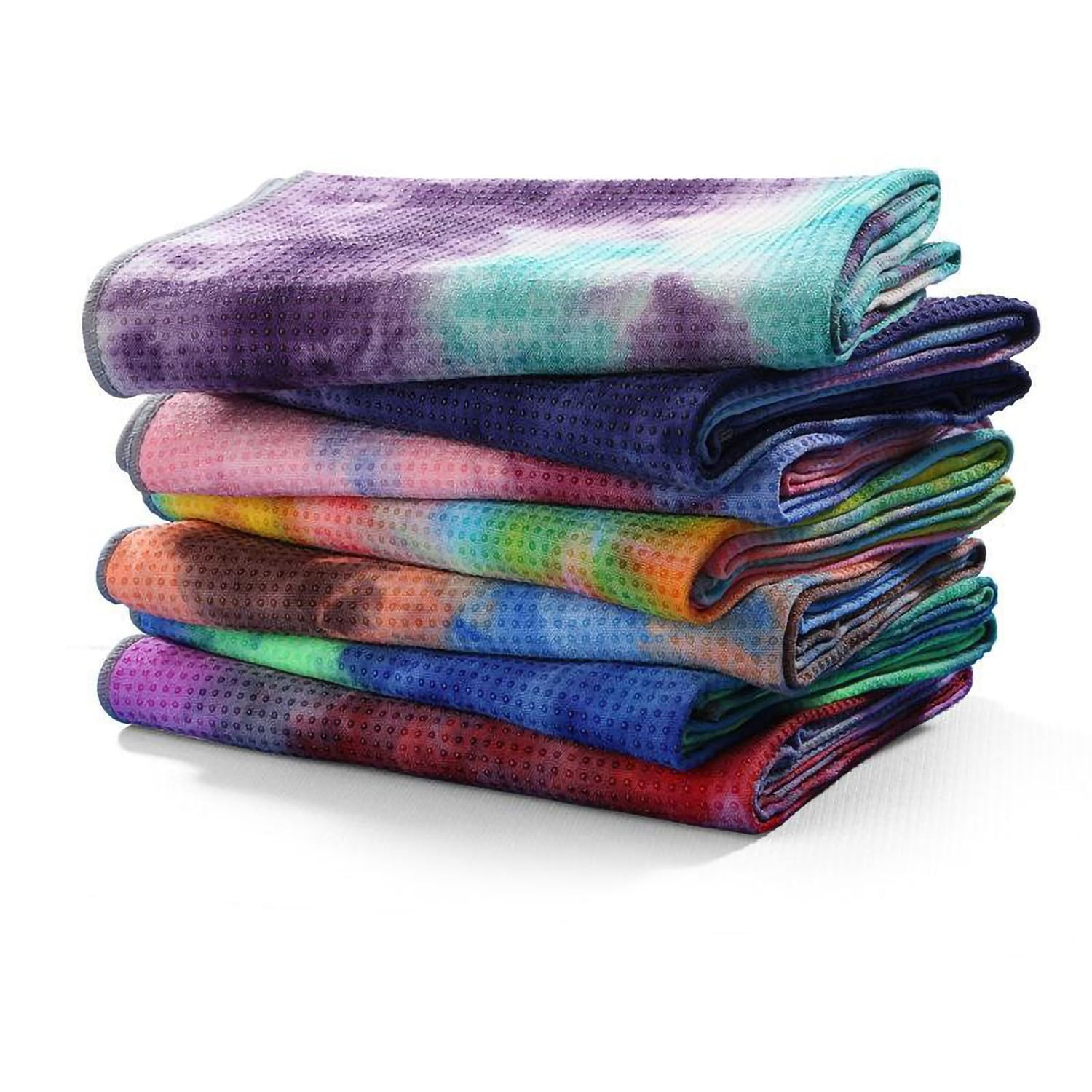 Asciugamano Di Yoga Caldo Antiscivolo con Punti Di Presa - Asciugatura Rapida, Microfibra Assorbente | Per Yoga, Pilates, Bambini Yoga Mat & Meditazione ﻿ (#2, 183cm*63cm)