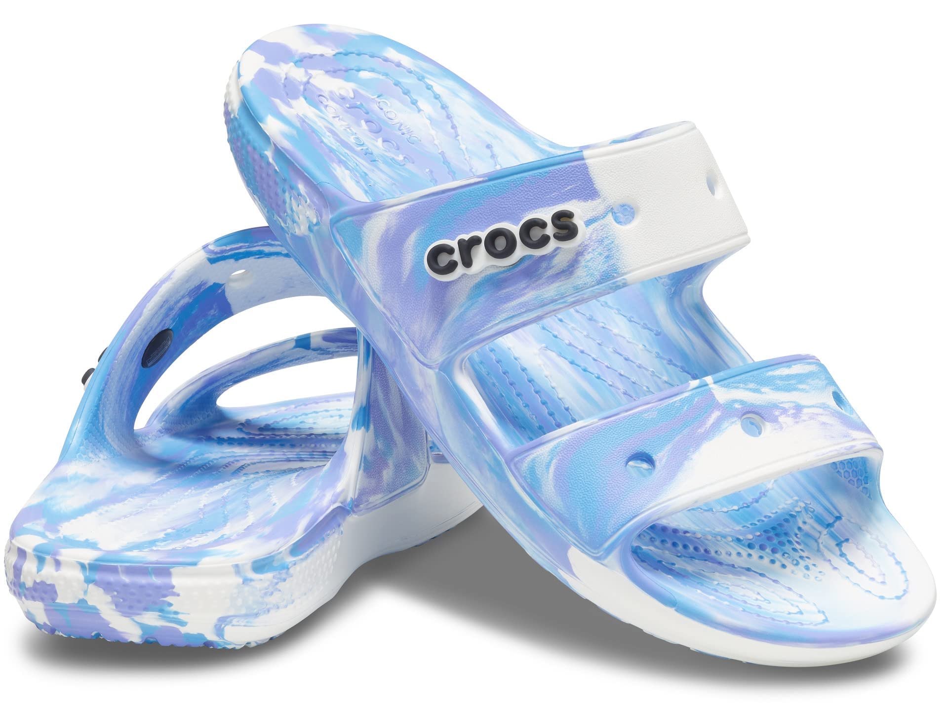 ホワイト SMILE クロッグサンダル*4 ホワイト SMILE クロッグサンダル*4 クロックス crocs クロッグ