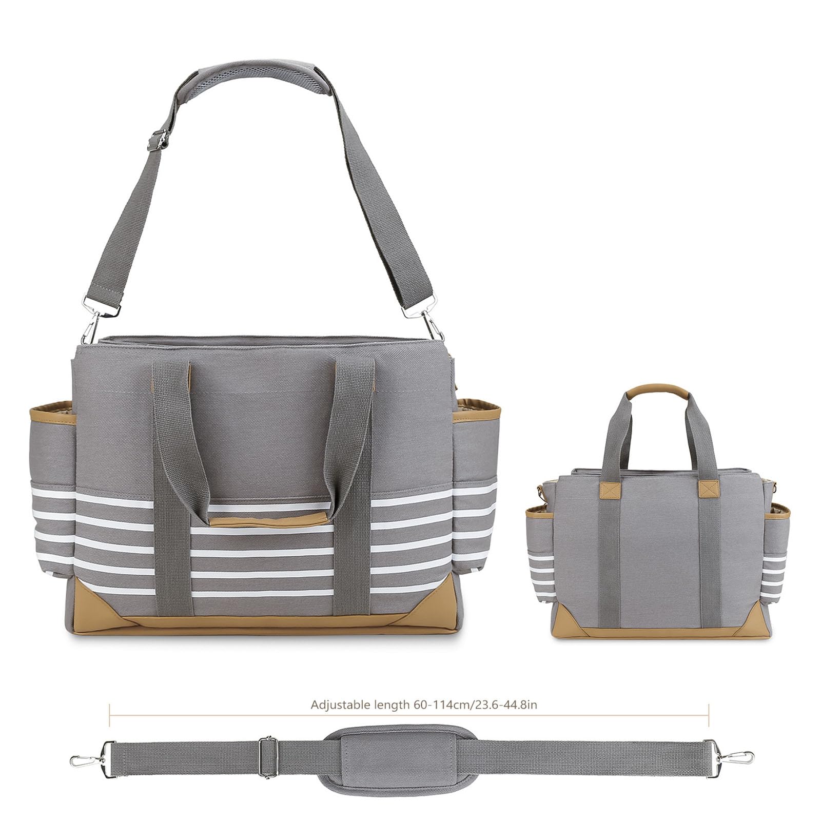Modisches, schlichtes Design für Mütter, Schultertrage, bequemer Griff, Stadt, Pendler, Reisen, stabile Canvas-Handtasche