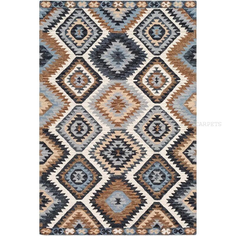 Image of Soft Pure Woolen Modern Collection Tufted Carpet for Living Room,Bedroom'Kitchen and Hall (6 X 9) Feet