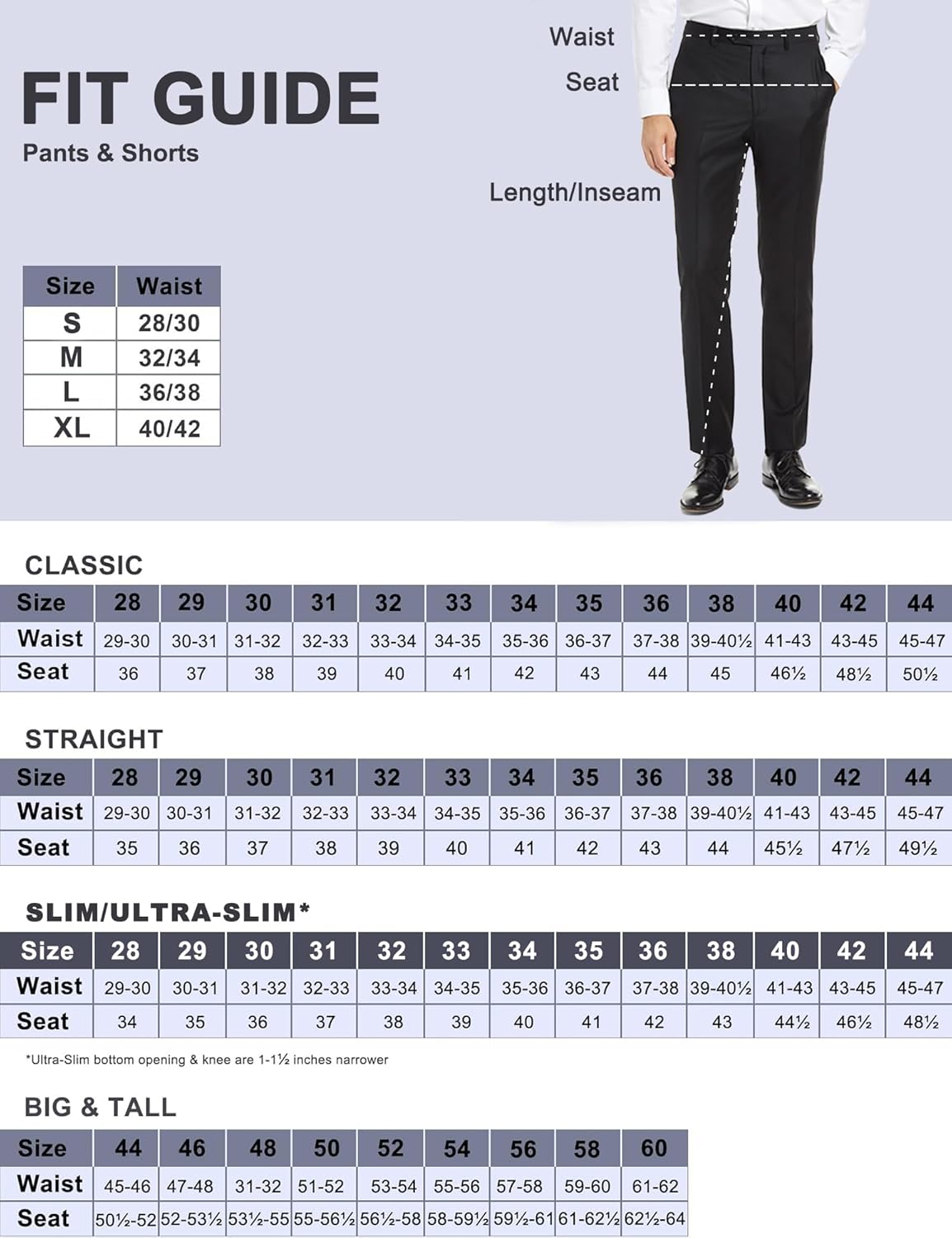 Men's Classic Fit Flat Front Dress Pants Expandable Waist Wrinkle Free Suit Pants for Men - Image 5