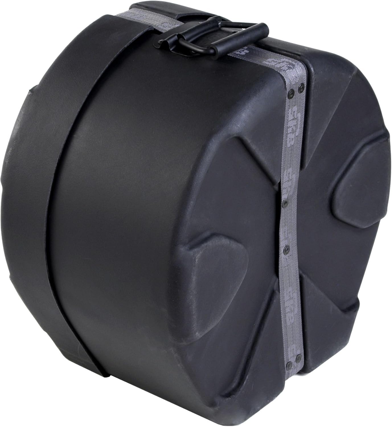 SKB Cases 8" x 14" Tom/Snare Case with Padded Interior, D-Shaped Drum Design, and Molded in Feet for Upright Positioning and Stability, Black