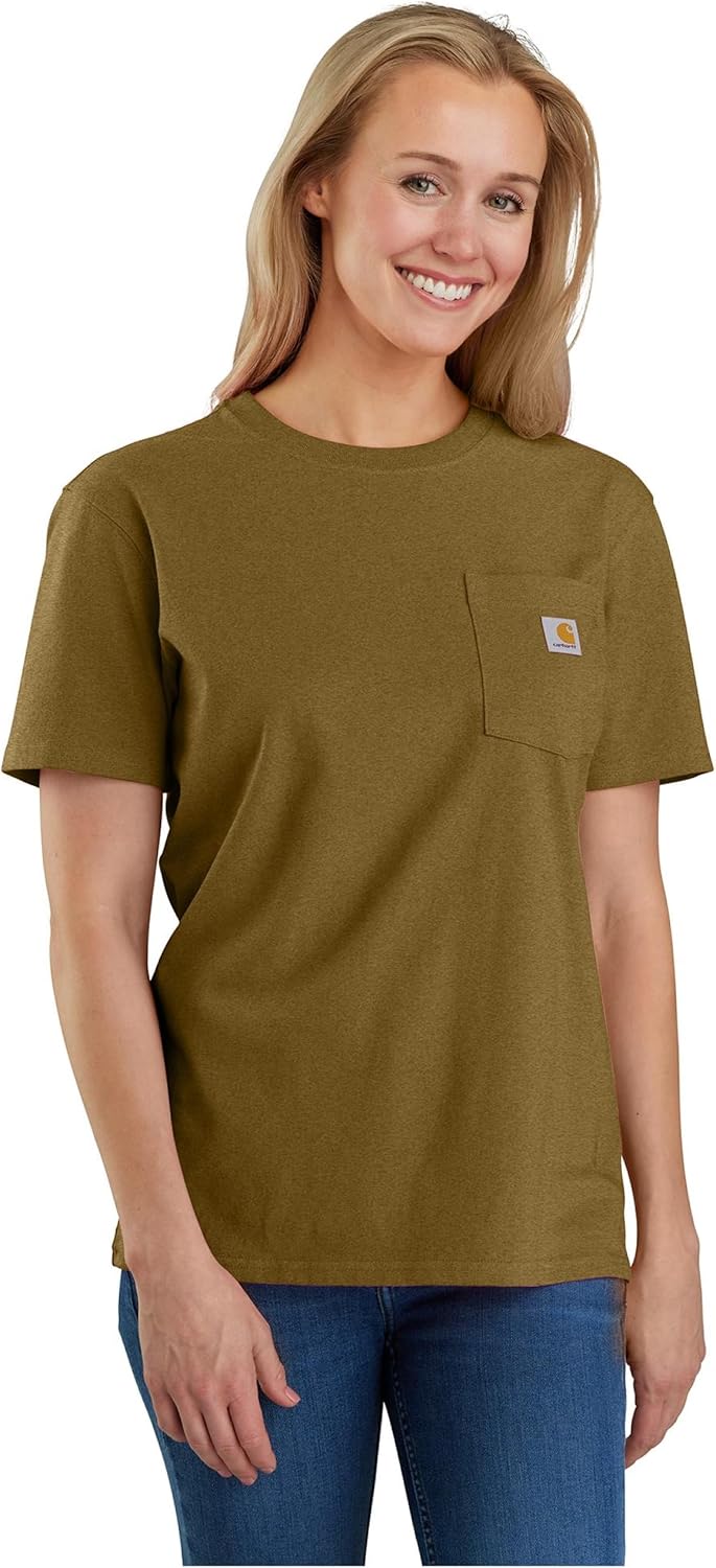 Carhartt Women's Loose Fit Heavyweight Short-Sleeve Pocket T-Shirt
