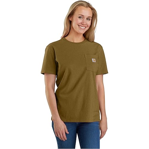 Carhartt Women's Loose Fit Heavyweight Short-Sleeve Pocket T-Shirt