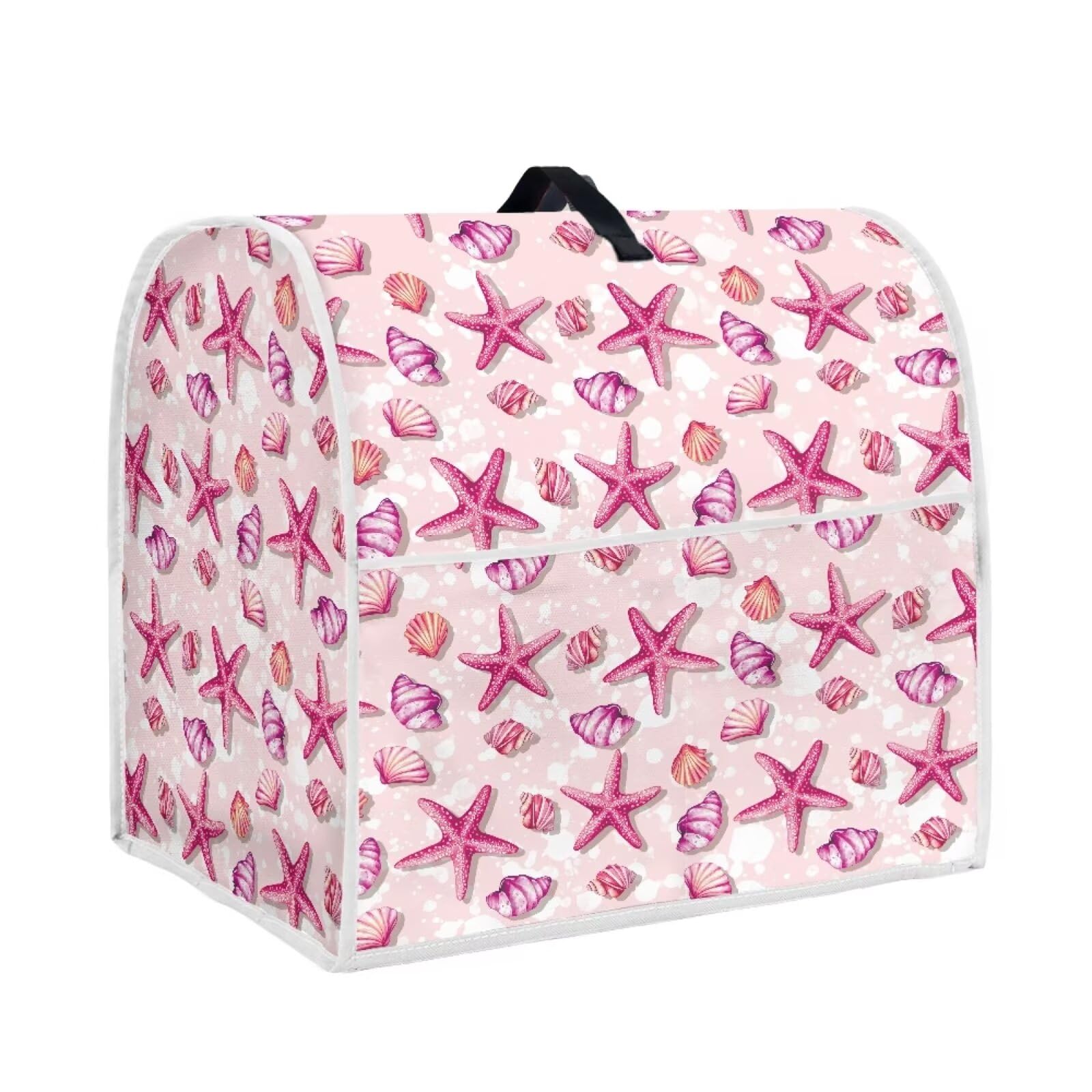 chaqlin Pink Beach Starfish Stand Mixer Cover for 4.5 Quart Mixer,Winter Snow Farmhouse Coffee Maker Dust Cover,Beach Starfish Kitchen Mixers Covers Kitchen Appliance Dust Cover