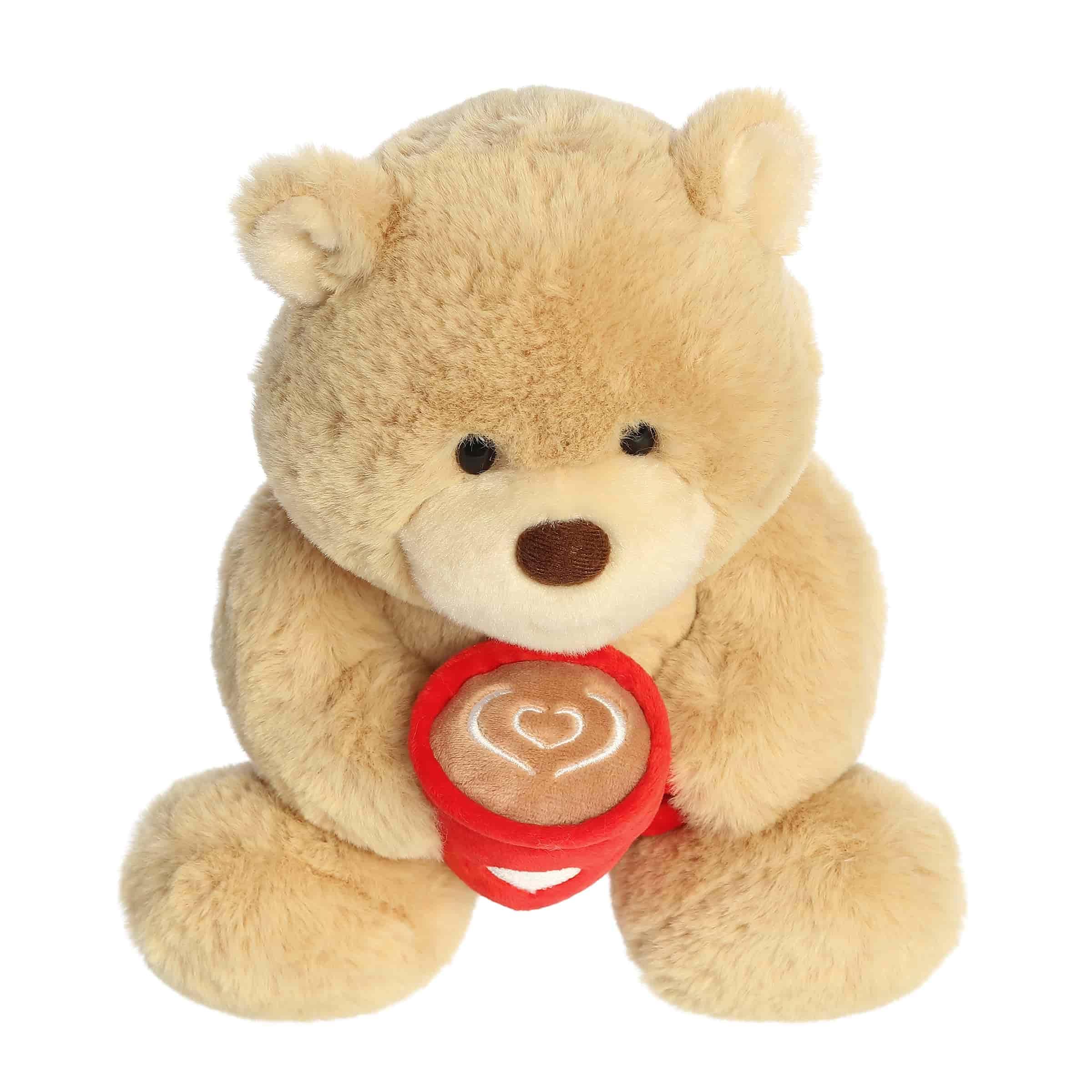 Amazon.com: Aurora Heartwarming Valentine Latte Love Bear Stuffed