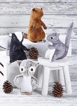 Kwik Sew K 4304 Stuffed Animal Sewing Pattern  Squirrel, Skunk Beaver, Owl