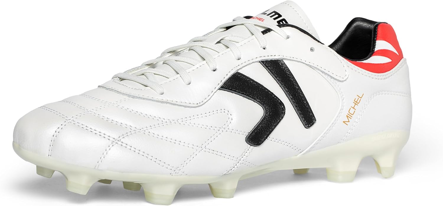 KELME Soccer Cleats Men Pro Calfskin Leather Soccer Shoes Outdoor Firm Multi Ground Football Sneaker Unisex Adult
