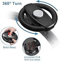 Vista 7 de Accmor Juguete para volante de cochecito, volante simulado para cochecito, carritos de compras, carrito universal desmontable de simulación