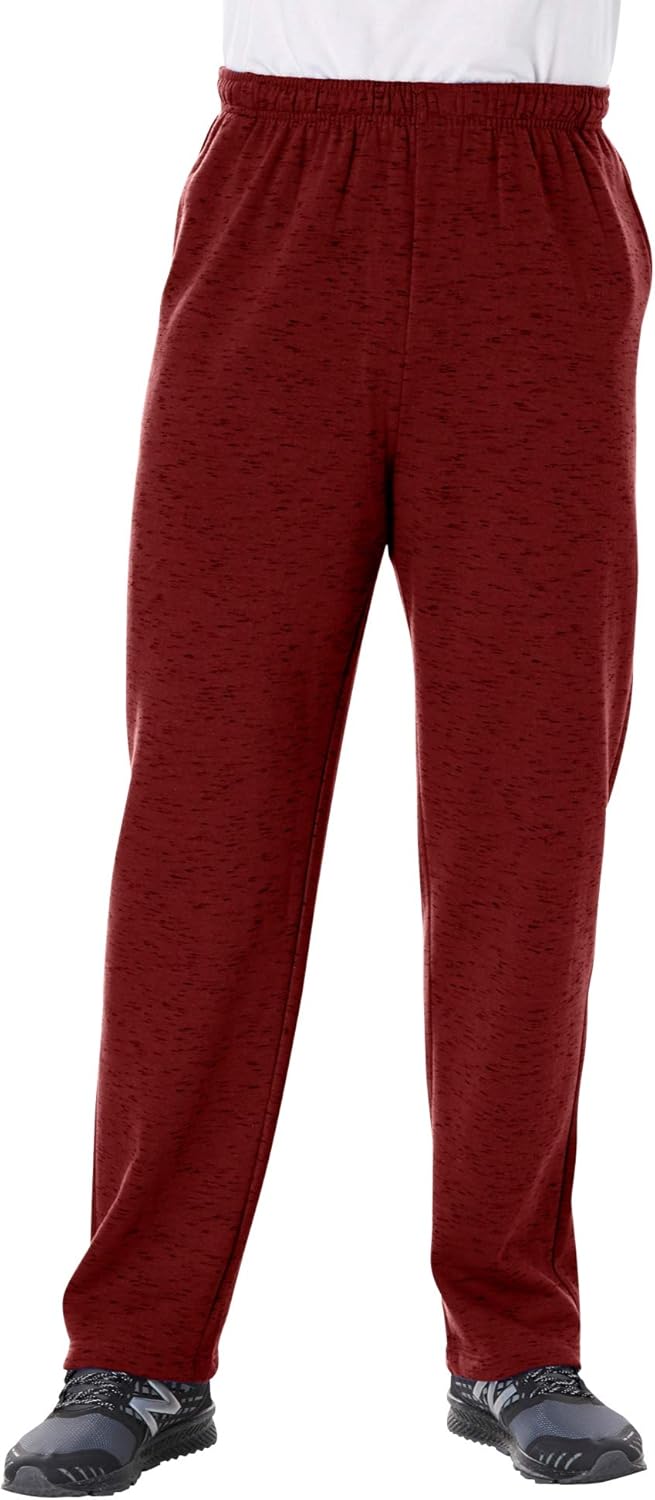 KingSize Men's Big & Tall Fleece Open-Bottom Sweatpants : Clothing, Shoes & Jewelry