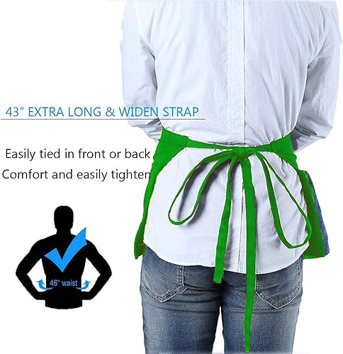 Miniatura 3 de BOHARERS - Delantal ajustable para hombre y mujer, color negro