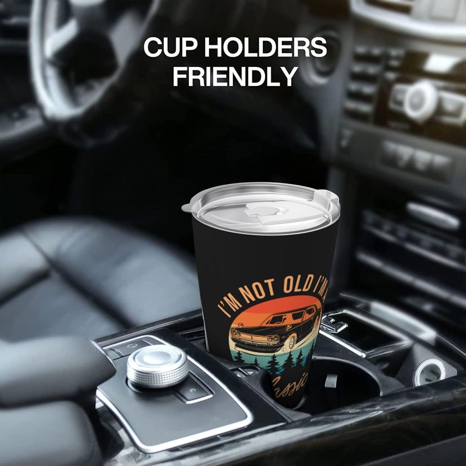 Waldeal Old Man Gifts for Dad, I'm Not Old I'm Classic Tumbler, Grandpa Fathers Day Mugs for Men, Gifts for Older Father Papa 60th Birthday Ideas Stainless Steel Retirement Mug With Lid - Image 5