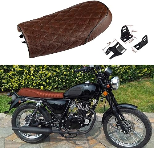 Miniatura 2 de MDPROMCP Motocicleta Vintage Cafe Racer asiento de sillín para KZ400 KZ550 K750 Z650 W650 CB100 CB125 CB175 CB200 CB360 CB400 CB450 CB500 CB550
