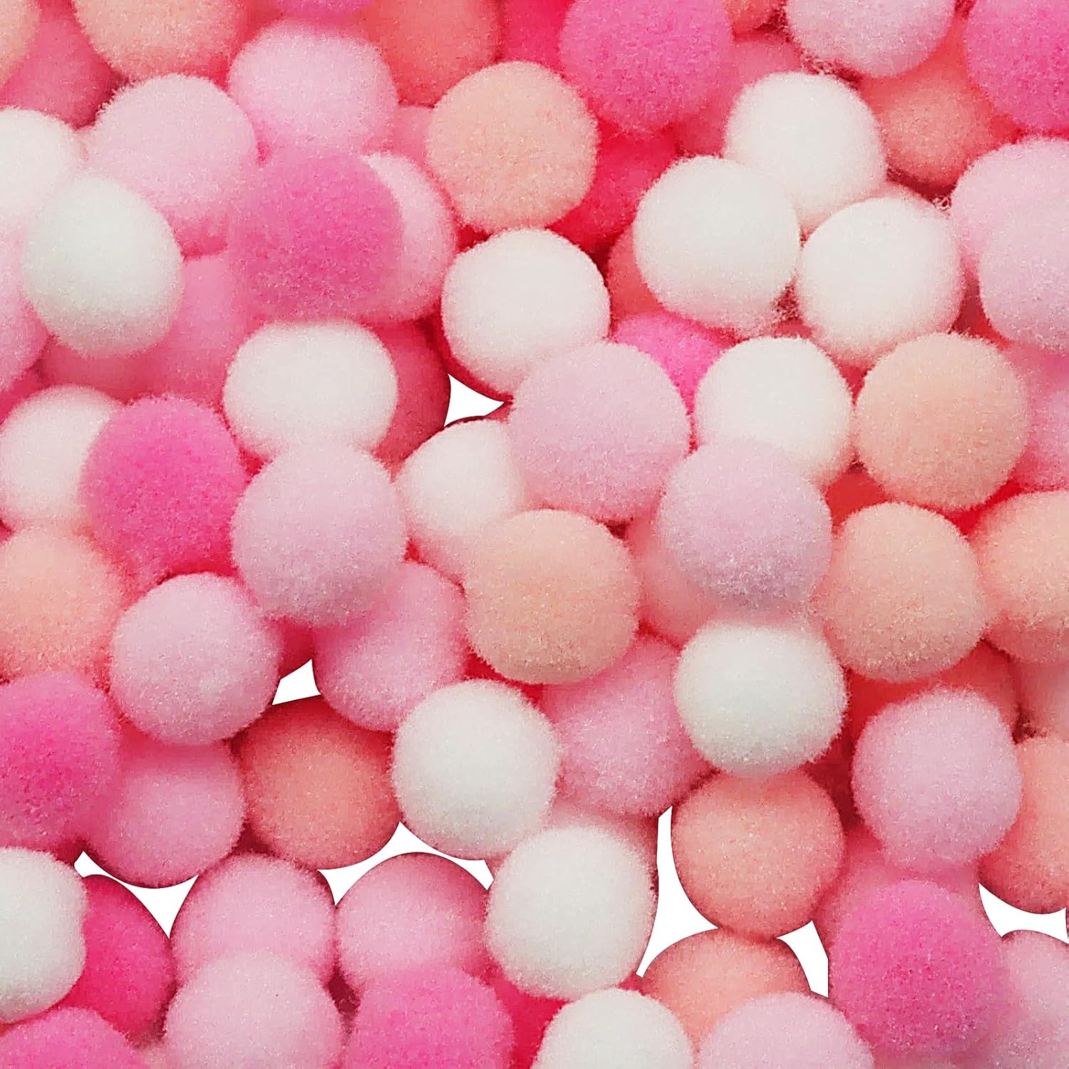 Litoexpe 1000Pcs 10mm Pink Pom Poms Balls