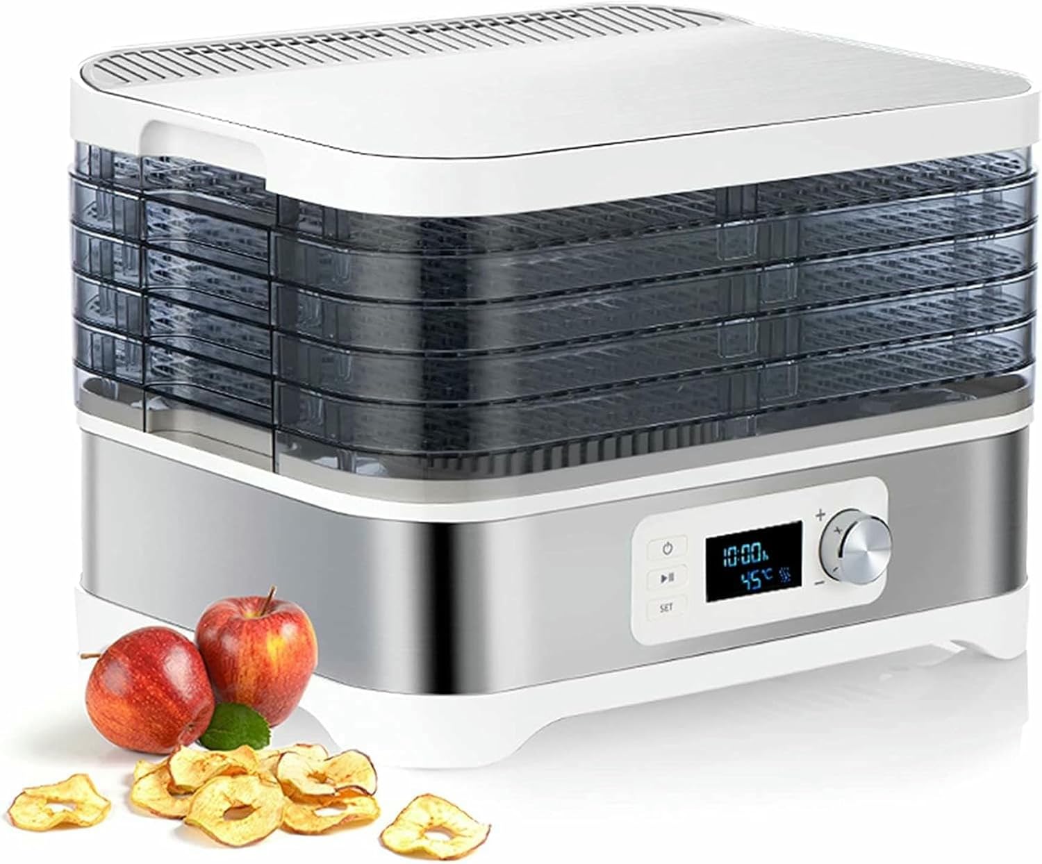 Food Dryer, Household Food Dehydrator, Stainless Steel Dryer Machine, Electric Air Dryer, Fruit, Meat And Fruit Drying