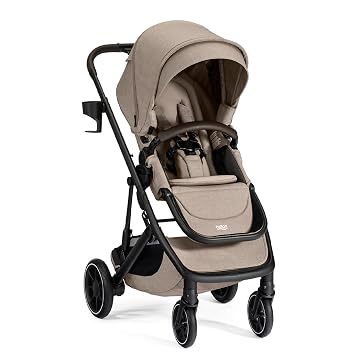 Britax Prism Modular Baby and Toddler Stroller, Infant Car Seat Compatible with Premium Fabrics, One-Hand Compact Fold, Telescoping Handlebar, All-Wheel Suspension, and All-Season Insert Teak