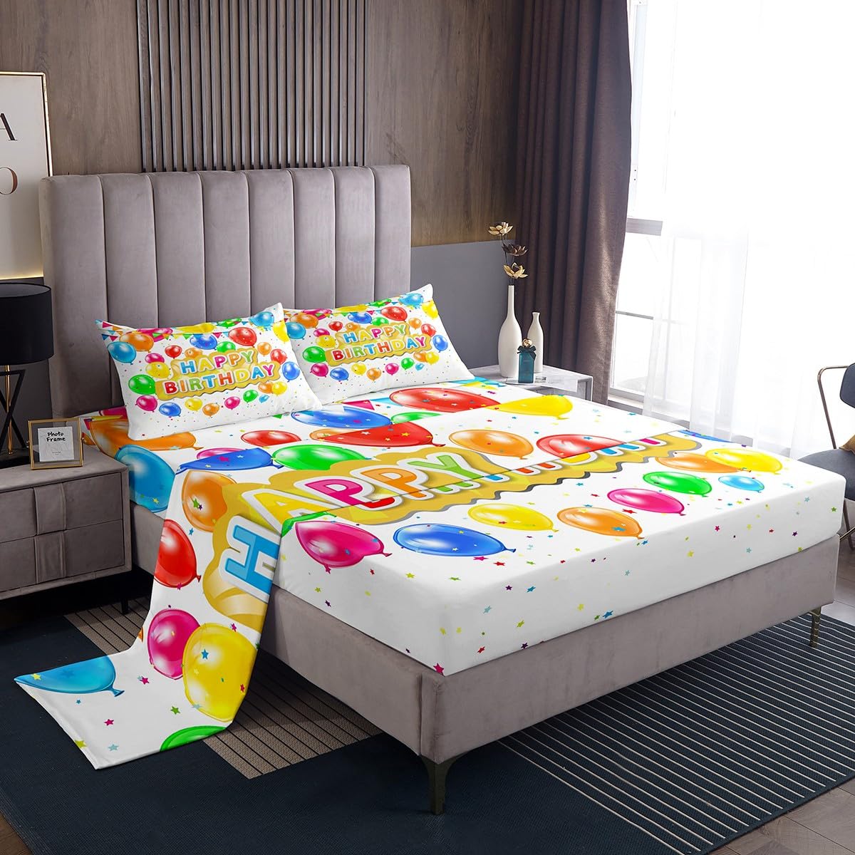 Sapphire Home Juego De Ropa De Cama Queen De 8 Piezas Con Temática Espacial  Para Niños,, image size:1200x1200