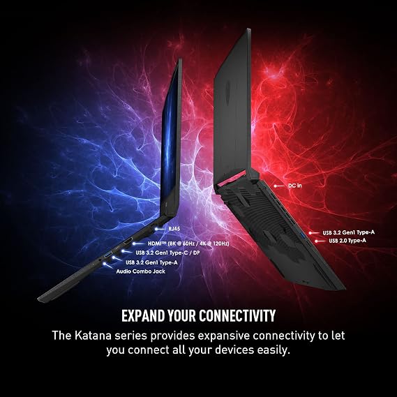msi Katana 15 15.6 165Hz QHD Gaming Laptop: Intel Core i7-13620H, NVIDIA Geforce RTX 4070, 16GB DDR5, 1TB NVMe SSD, Cooler Boost 5, Win 11: Black B13VGK-2000US