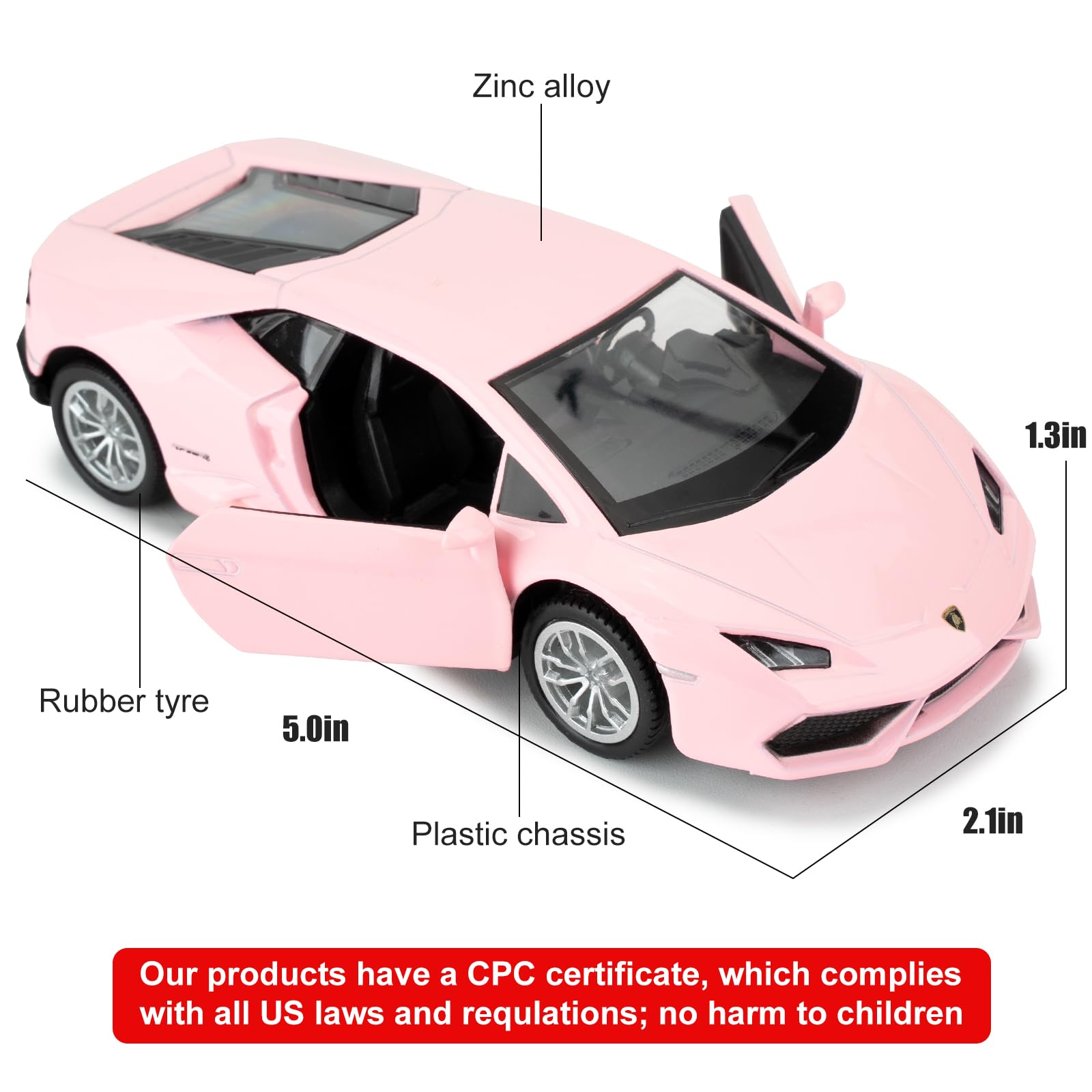 Amazon.com: RMZ City 1/36 Scale Lamborghini Huracan LP610-4