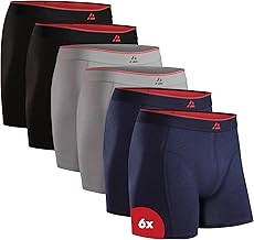 DANISH ENDURANCE Men's Bamboo Boxer Briefs, with or Without Fly, Soft and Elastic, 3, 6 or 10 Pack - Men's Boxer, Underwear
