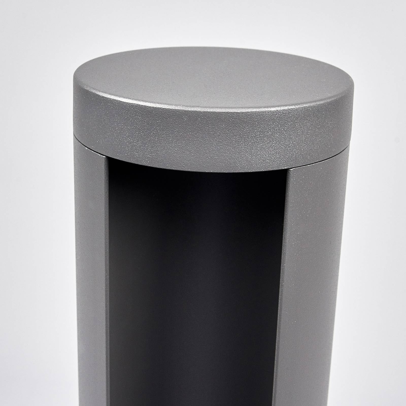 Lucande Lampada LED da esterni (Moderno) colore Grigio, in Alluminio lampadina inclusa lampioncino paletto luminoso lampada viale lampione