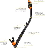 Vista 3 de Cressi Panoramic Wide View Mask & Dry Snorkel Kit for Snorkeling, Scuba Diving - Pano 3 & Supernova Dry: Designed in Italy