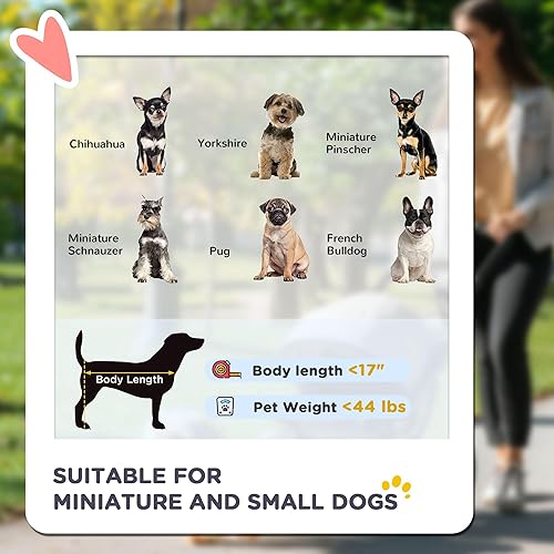 Miniatura 3 de PawHut Cochecito para mascotas de 3 ruedas para perros pequeños y medianos, plegable para gatos con toldo ajustable, correa de seguridad, cojín,