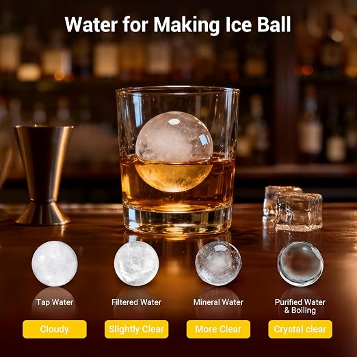Máquina para hacer bolas de hielo claras 2 pcs 80 pcs/día miniatura 8