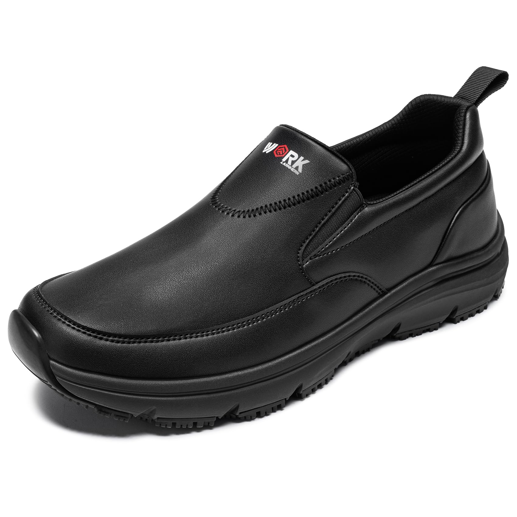LARNMERN Zapatos de trabajo antideslizantes para hombre, resistentes al