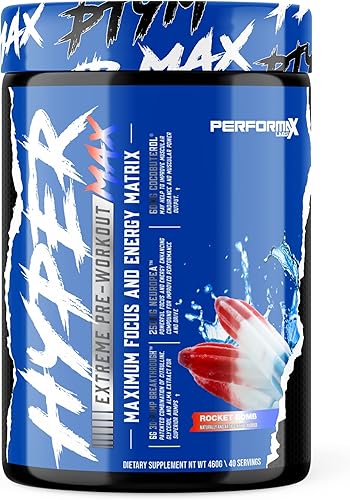 HyperMax 3D Extreme Pre-Workout by Performax Labs Vasodilatador de alta estimulación de energía intensa  Mejora el rendimiento del ejercicio, disponible en Yaxa Colombia