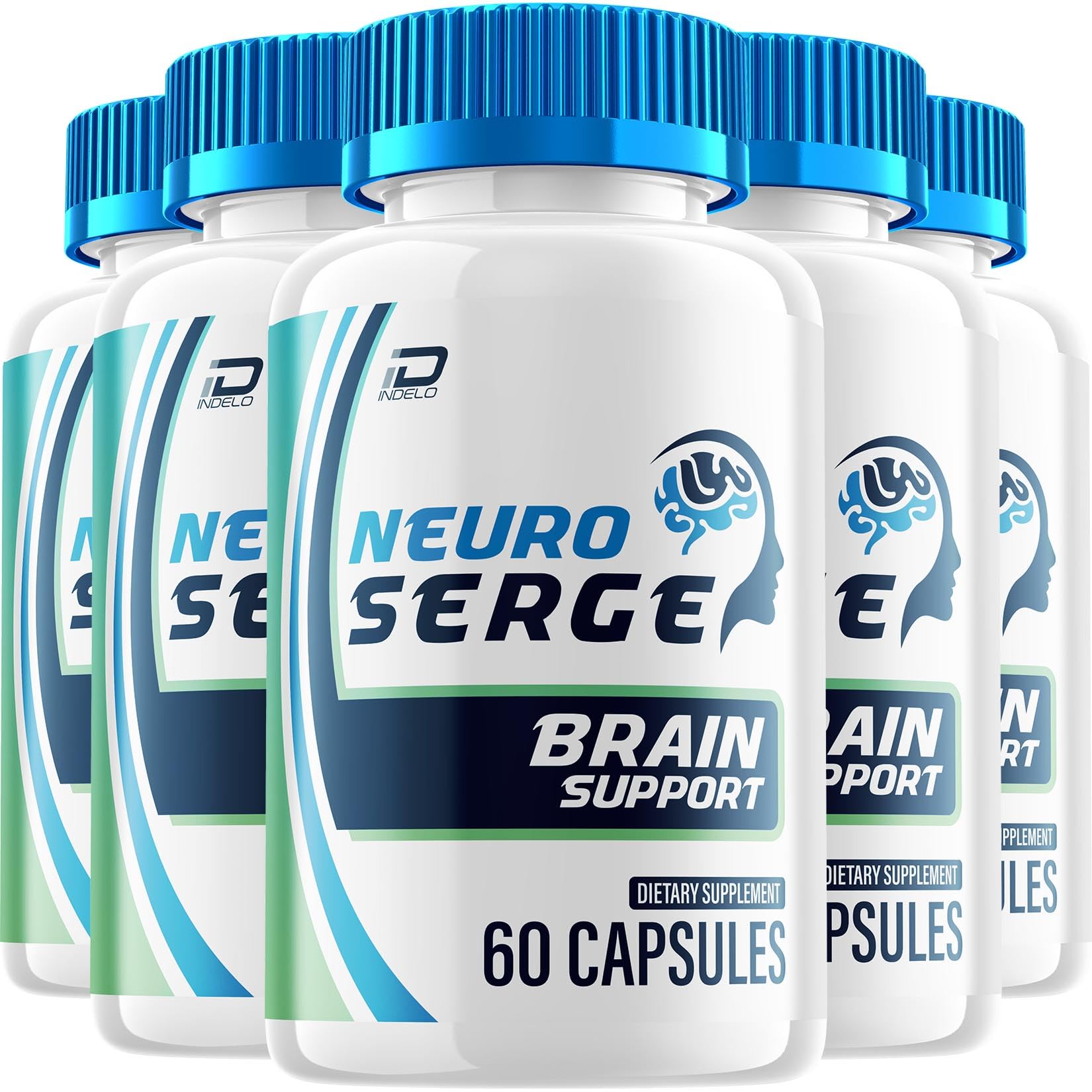 Neuro Serge Advanced Formula Capsules – Neuro Serge Natural Blend Focus Memory Support Supplement and Reviews (5 Pack – 300 Capsules)