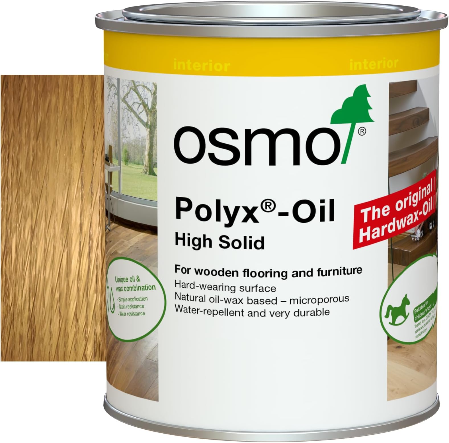 OSMO POLYX HIGH Solid Oil - Clear Satin (3032) 750 ML