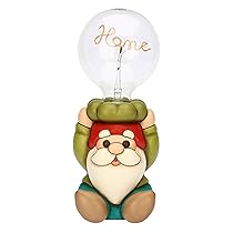 Lampada da tavolo in ceramica gnomo