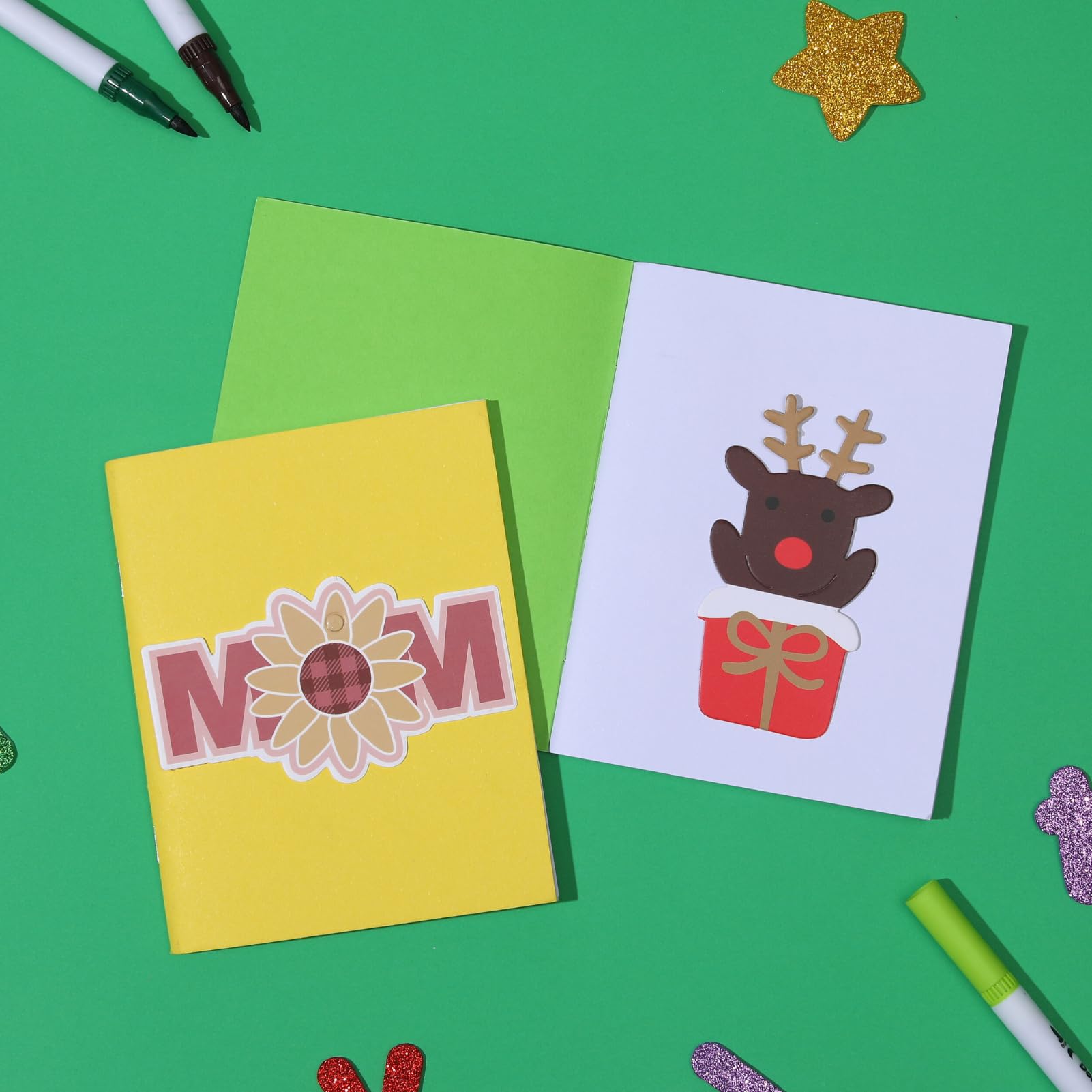 Apprabbr Paquete de 96 libros en blanco para que los niños escriban historias, mini cuadernos a granel pequeños diarios sin forro para estudiantes, dibujo, bocetos, 24 hojas/48 páginas (cubiertas
