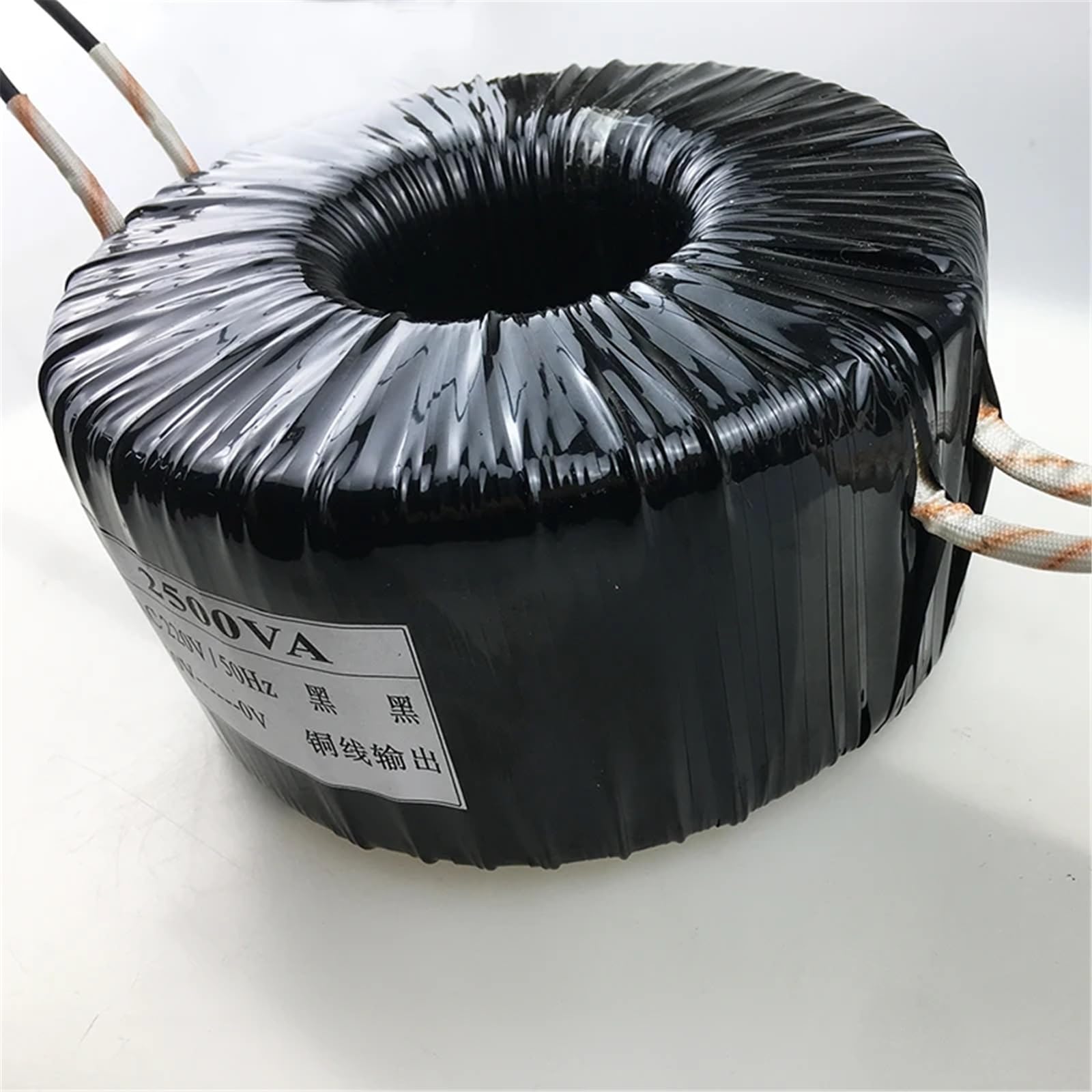 Transformateur d'isolement toroïdal haute puissance 2500 W, alimentation d'équipement industriel, paramètres 220 V à 50 V pouvant être