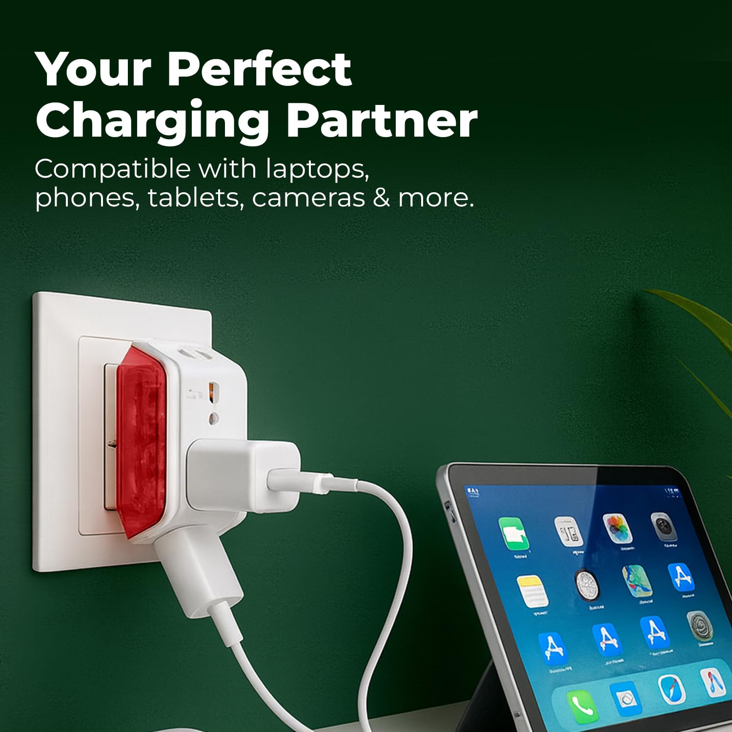 Embox 3 Pin 240V Multiplug Sockets | Multi Plug Adapter with LED Indicator | Supports 2-Pin&3-Pin Plugs | 3 Pin Plug Socket Home&Office Appliances | (Pack of 2) 3