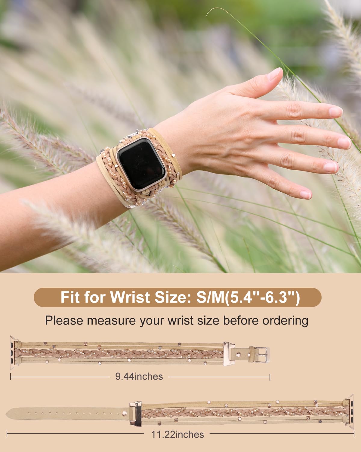 Amazon.com: beu1st Compatible with Apple Watch Band 41mm  display picture 2