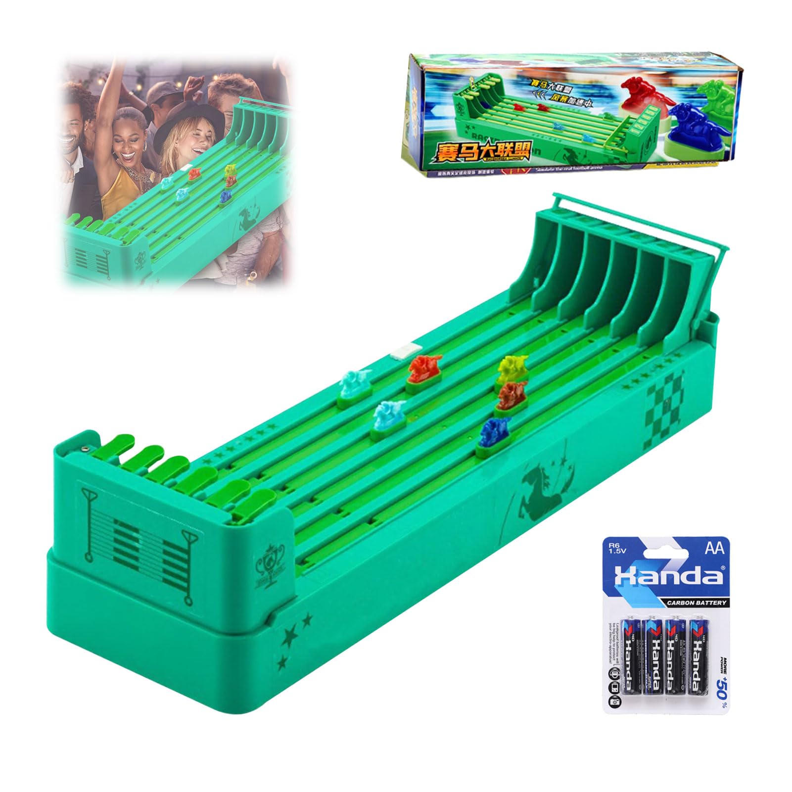 sthmil Horse Racing Table Game with 6 Horses?Table Football Games Horse Racing Table Games Mini Portable Table Games Tabletop Games for Family Party?bar?Kid's Gift?Horse Race?