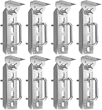 Sharplace Staffe per Supporti per rimorchio per Barche da 8", Kit staffe girevoli per Supporti Superiori, Accessori e Forniture, per rimorchio per, 8 Pezzi Argento - 7