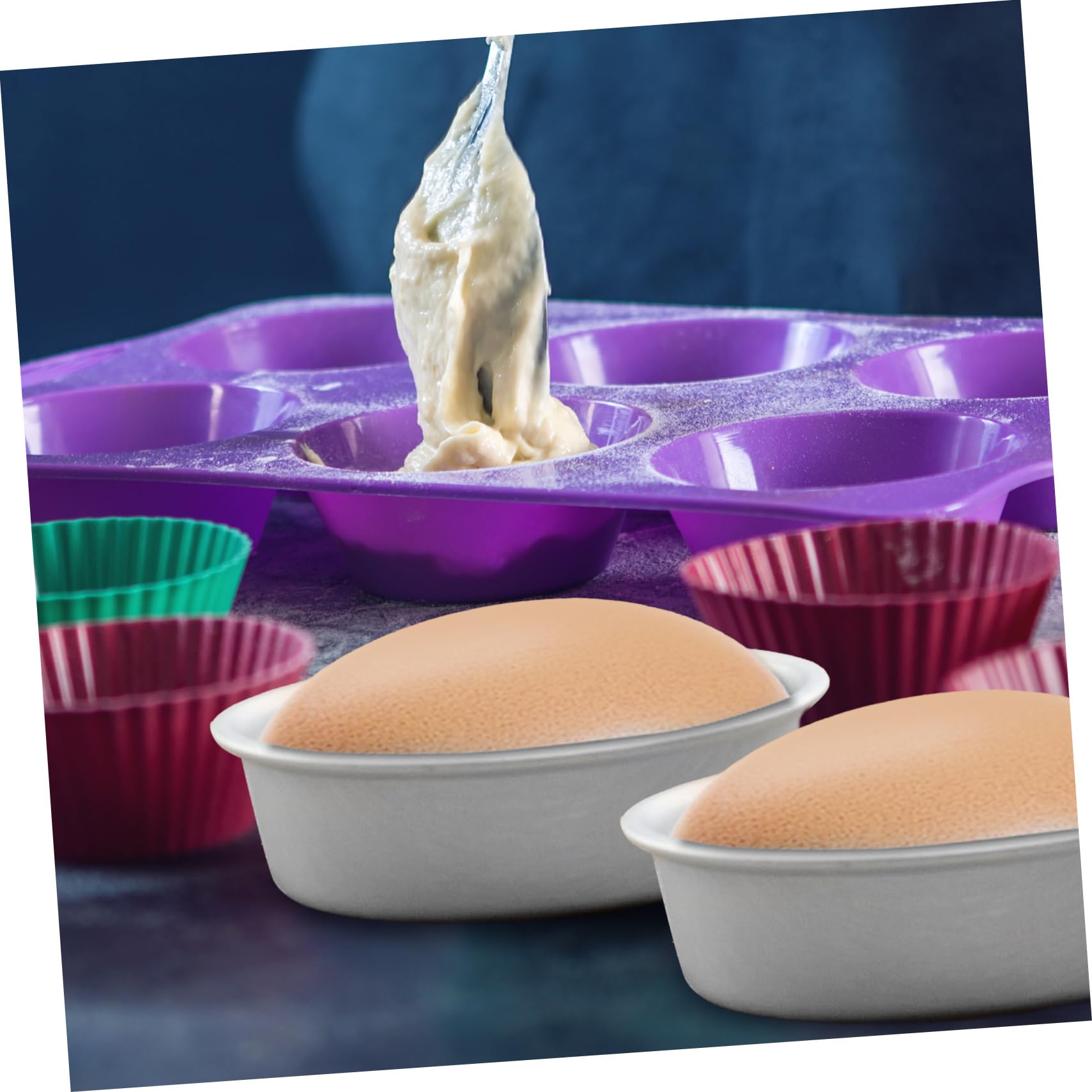 Hemoton Moldes redondos para tartas, 10 unidades, forma ovalada, molde para queso, molde de pan, molde de acero inoxidable, mini moldes para tartas