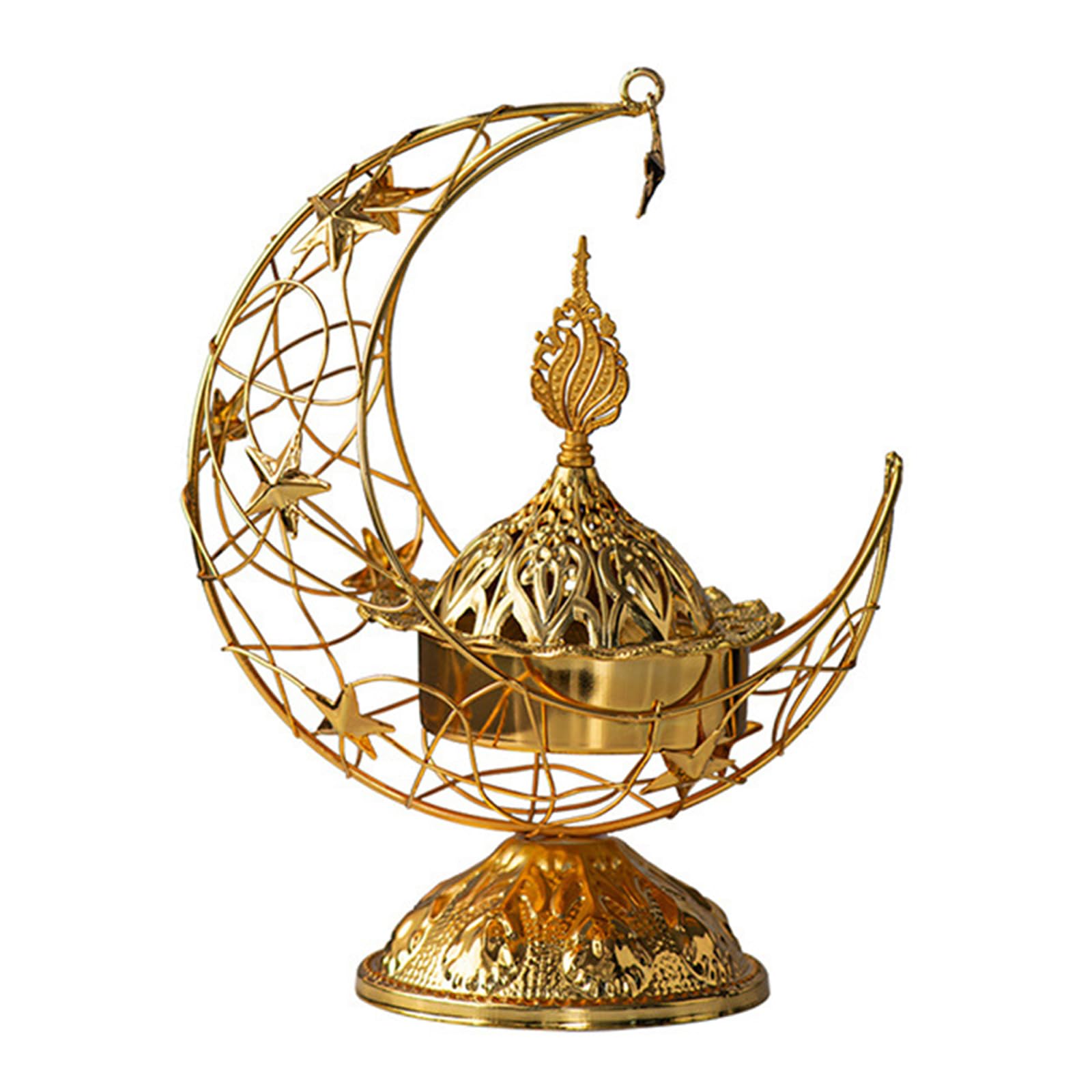 Stylish Shaped Incenses Holder Eid Metal Censer Iron Aromas Fragrances Diffuser for Home Offices Decoration Ramadans Decoration